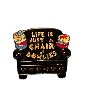 EUC Colorful Enamel Pin with Fun Quote